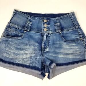 Almost Famous High Waisted Jean Shorts Denim Jean Shorts High Rise Juniors 13